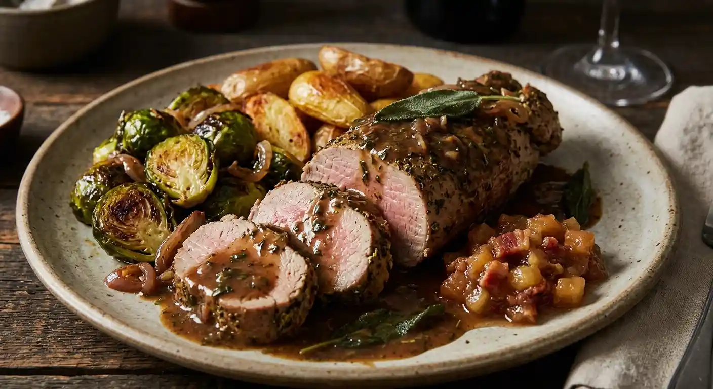 Pork Tenderloin with Sage Pan Gravy