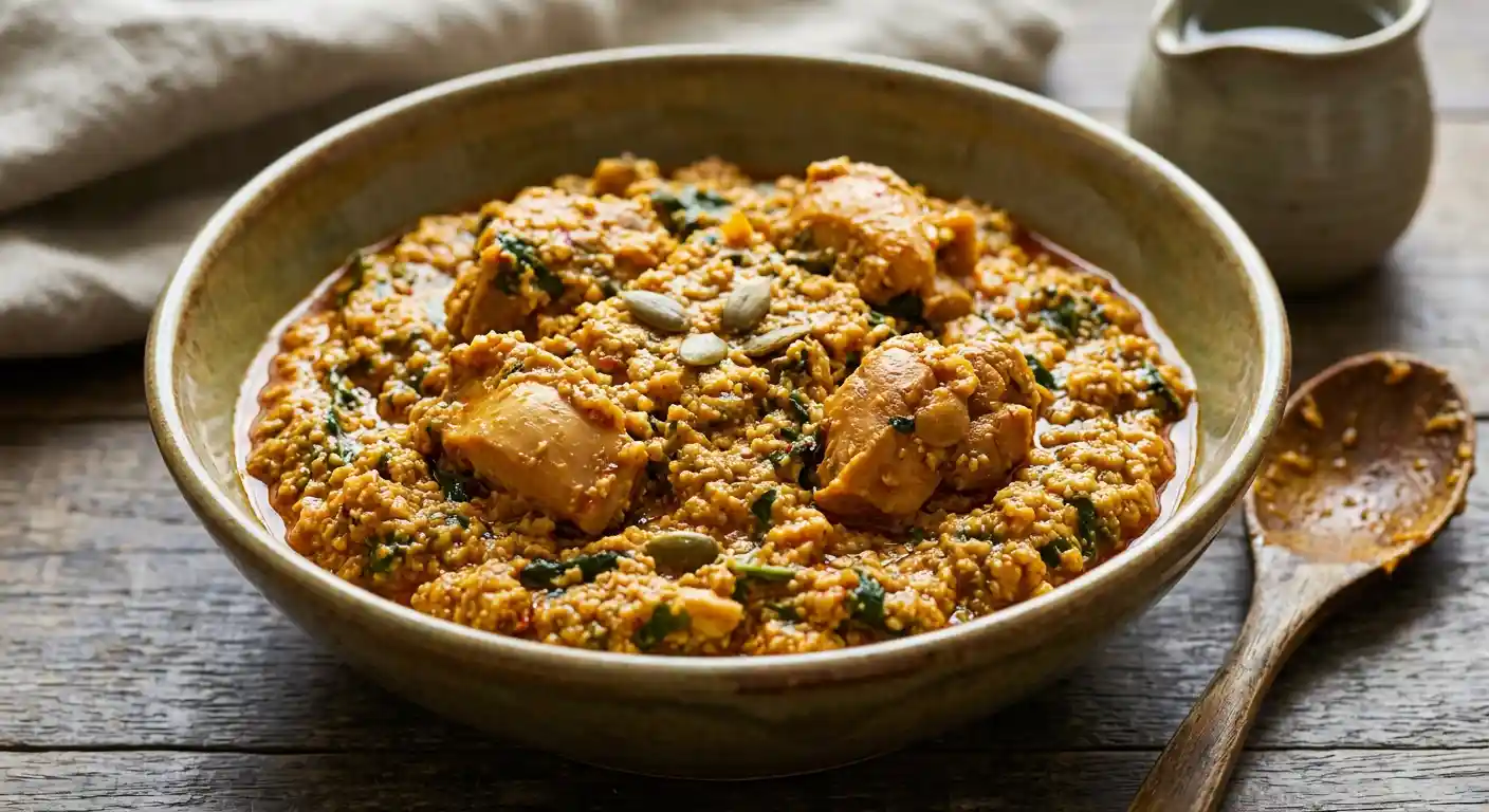 Chicken Pumpkin Seed (Egusi) Stew