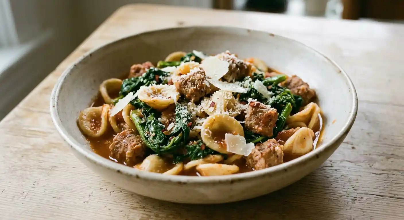 Orecchiette with Sausage and Broccoli Rabe