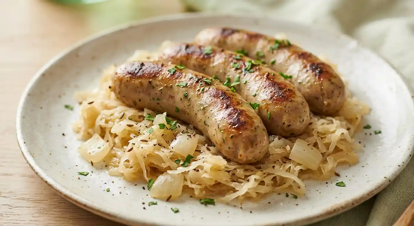 Beer Braised Bratwurst