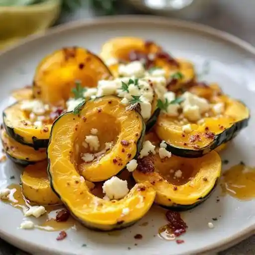 Delicata Squash with Gorgonzola Dolce