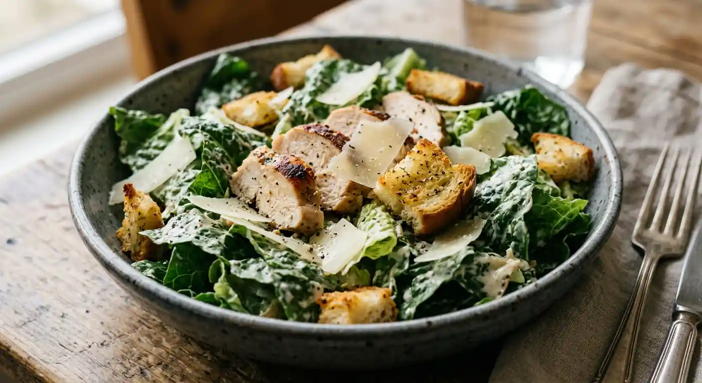 Roasted Chicken Caesar Salad